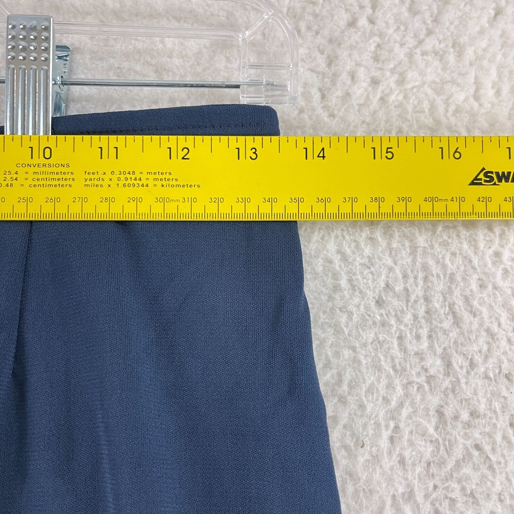 Lacoste Blue Straight Leg Pants Womens Mid-Rise Made in France Zip Up Size 6 - Picture 8 of 16